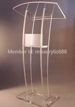 pulpit furniture Free Shipping High Quality Soundness Modern Design Cheap Clear Acrylic Lectern acrylic podium