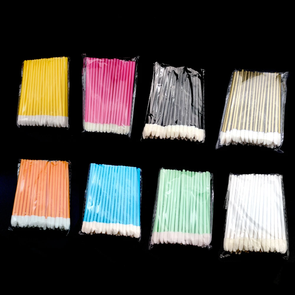 100Pcs Make Up Brushes Set Maquillage Mascara Wands Lip Brush Pen Cleaner Cleaning Eyelash Disposable Makeup Applicators | Красота и