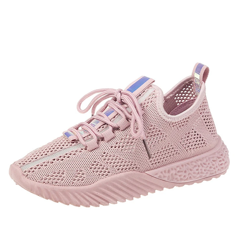 

2019 Fashion Korean Flying Women Sneakers Luxury Designer Women Shoes Lady Comfort Trainers Platform Basket Femme