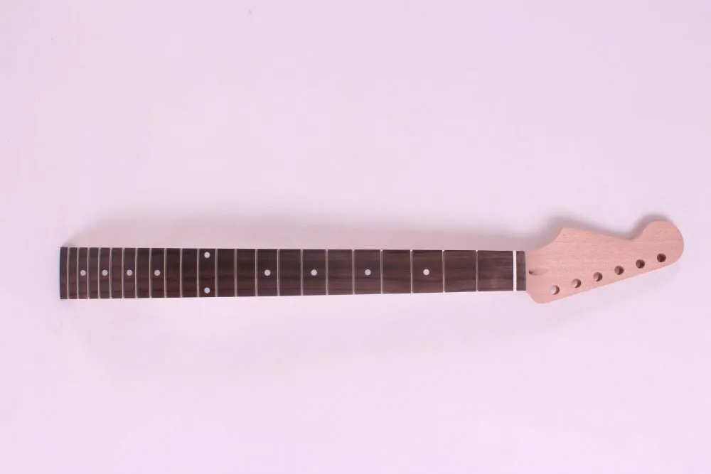 

one left unfinished electric guitar neck mahogany made and rosewood fingerboard Bolt on 22 fret