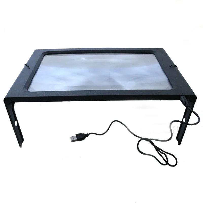 illuminated desk magnifier