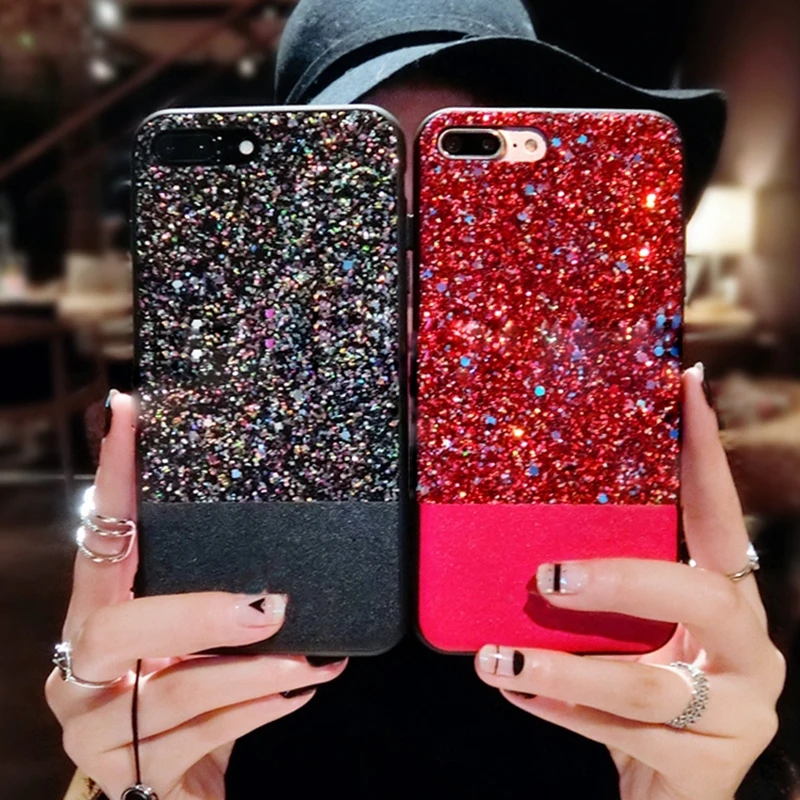 

Luxury Bling Case For iphone 6s 6 s plus iphone8 7plus XS Glitter Quicksand Coque Cover For iphone 7 8 plus XS MAX XR X 10 Cases
