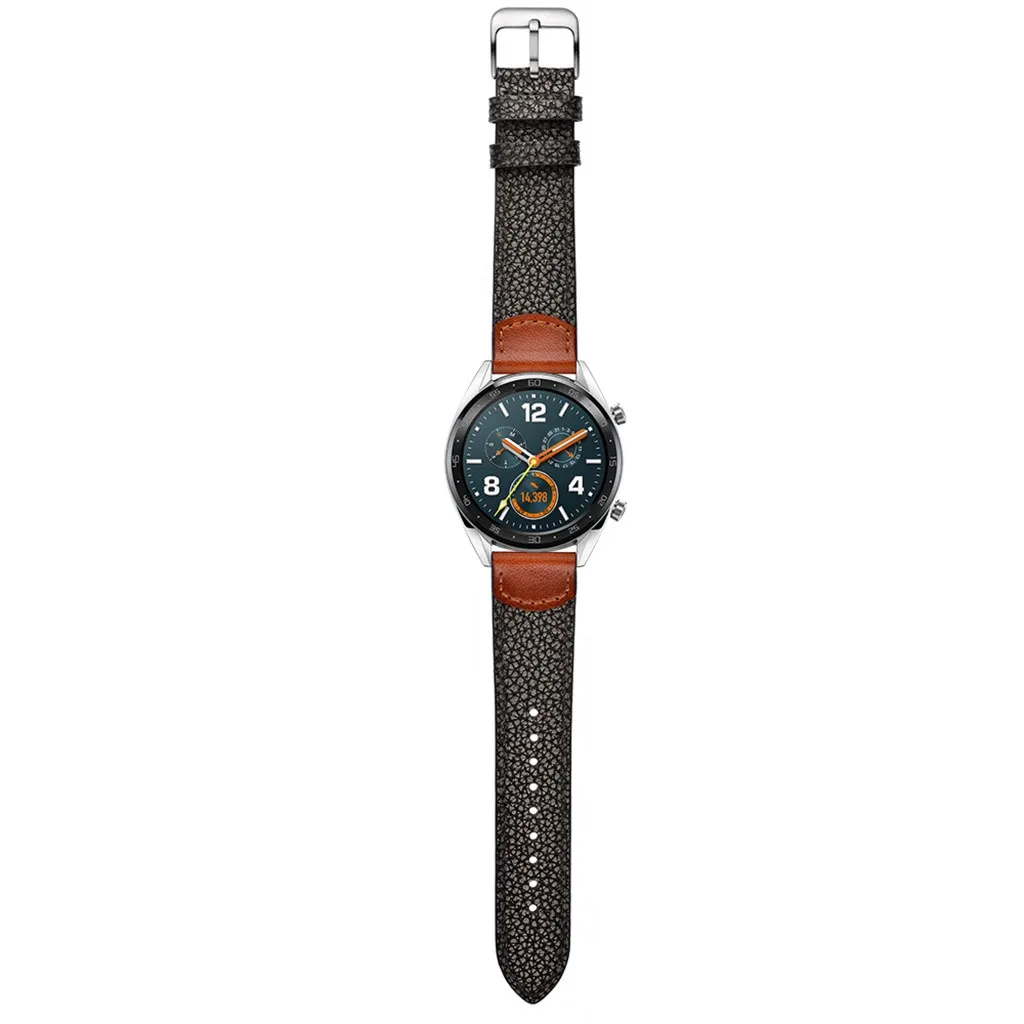 22 мм уникальный ремешок из натуральной кожи для huawei Watch GT/Watch2 Pro/Classic/Honor Magic Quick Release