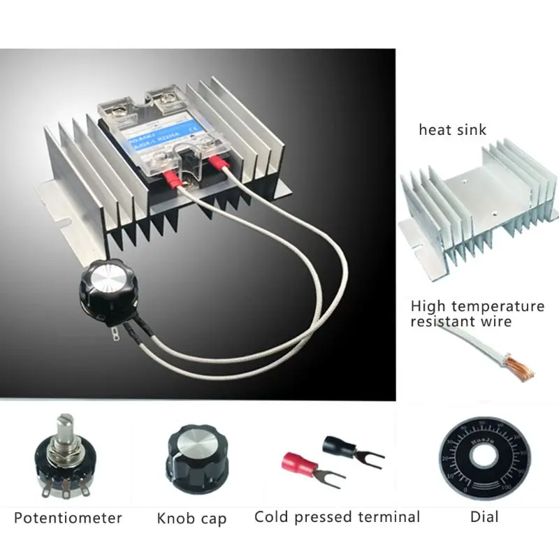 

8KW High Power SCR Voltage Regulator 0-220V Motor Speed / Temperature / Light Controller
