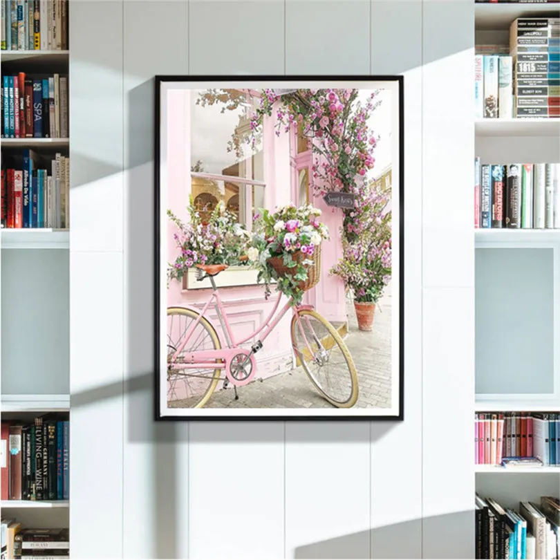 flowers Diy diamond embroidery flower 5D diamond painting modern Floral cross stitch rhinestone painting decor #3A08 (10)