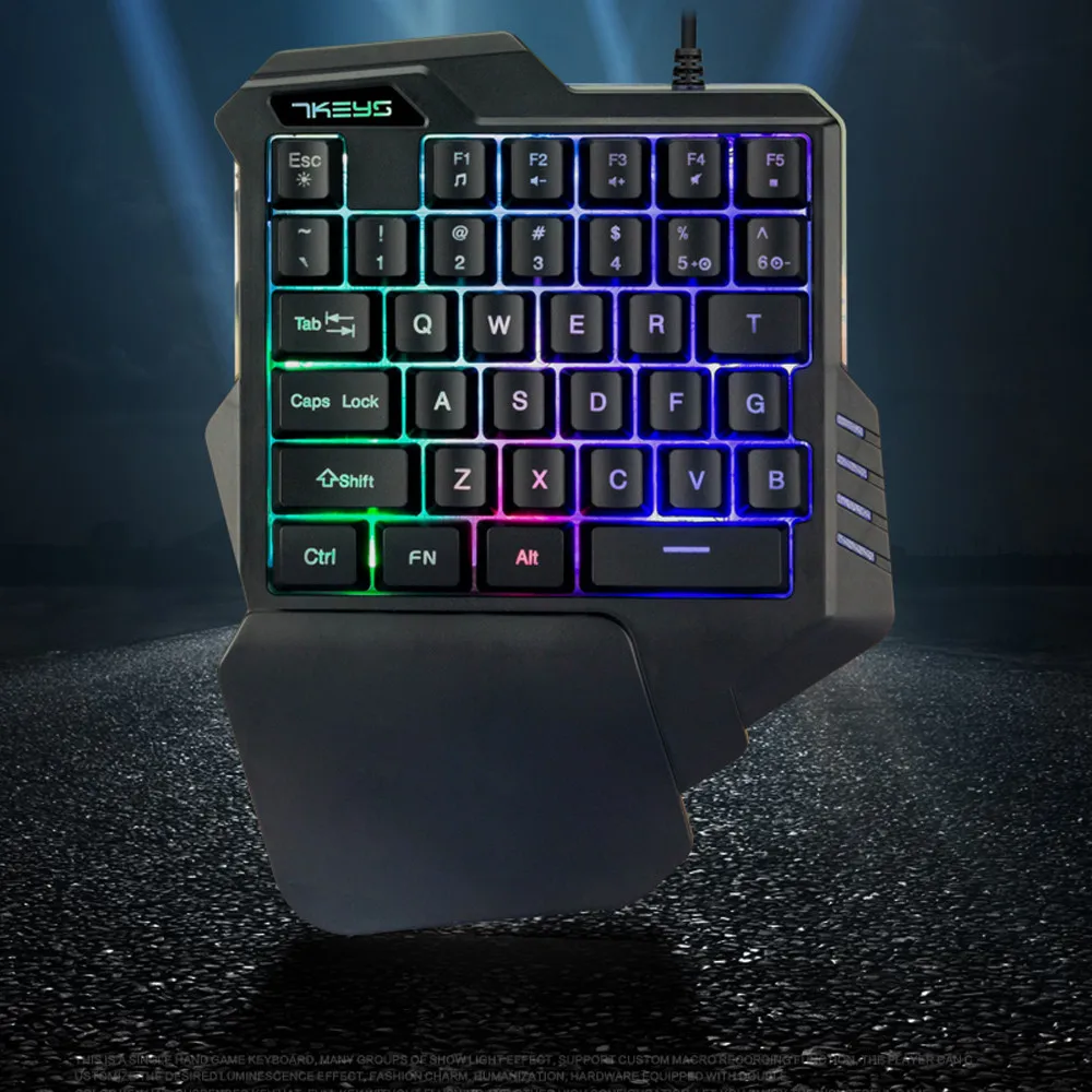  OMESHIN high-quality Wired Gaming Keypad With LED Backlight 35 Keys One-handed Membrane Keyboard Fo