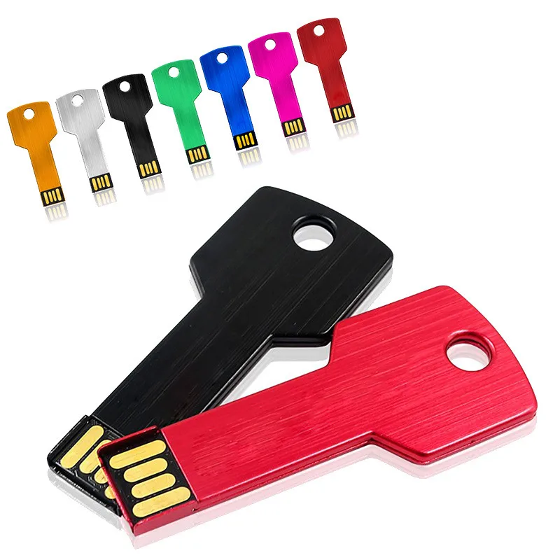 Флеш диск USB 2 0 64 ГБ флеш накопитель 32 16 8 4 водонепроницаемый металлический ключ