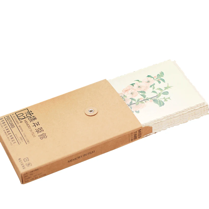  4packs/lot Vintage Plant And Flower Postcard Multi Busines Greeting Paper Card Message Label For In - 32964050826