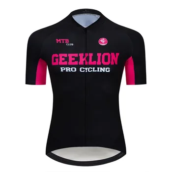 

2019 Geeklion Cycling Jersey Short Sleeves Bike Maillot MTB Pro Fit Summer Quick-Dry Cycle Kit