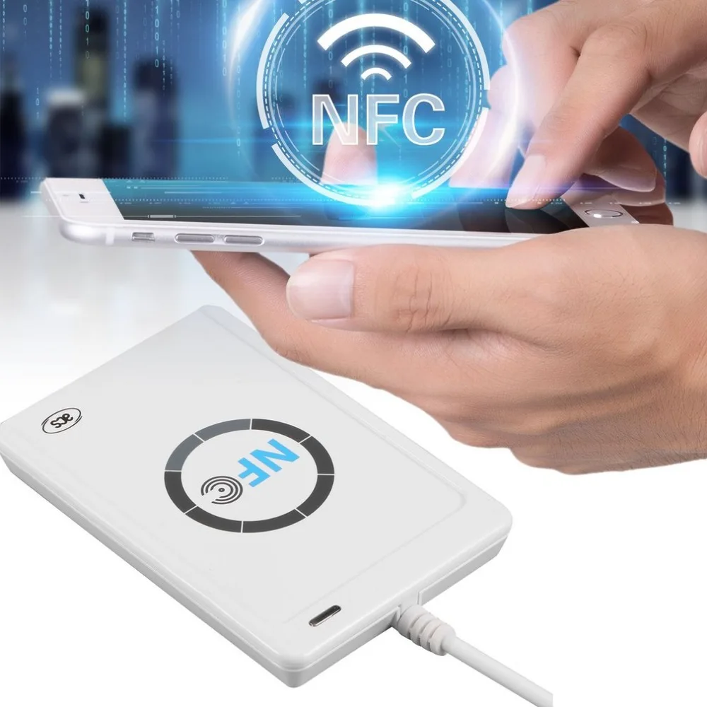 NFC ACR122U RFID, смарт-карты Дубликатор с индикатором Дубликатор записываемый клон по USB S50 13,56 МГц ISO/IEC18092 + 5 шт M1 карты