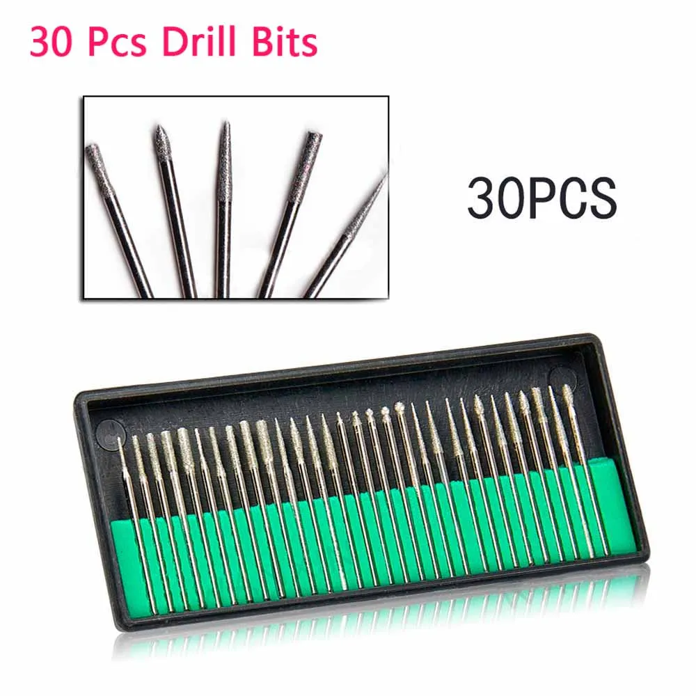 Nail Drill Machine Set Professional Milling Manicure Machine Set Kits Nail Art Tool with 3 type Professional nail drill bit set