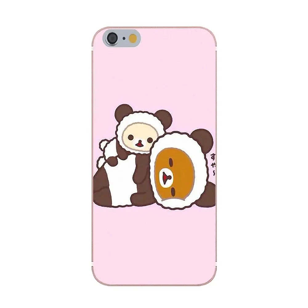 Tpwxnx Забавный мультяшный Rilakkuma для Iphone 4 4s 5 5C 5S SE 6 S 7 8 Plus X мягкий чехол ТПУ телефон