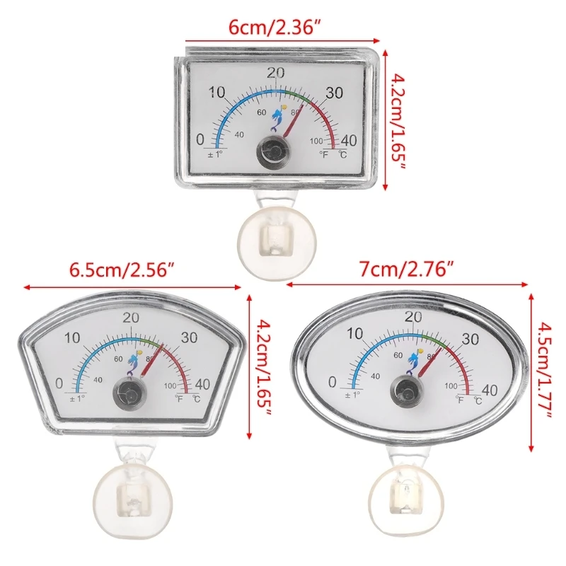 Аквариумный термометр указка для аквариума температурный циферблат погружной с присоской для аквариума температурный продукт 3 типа