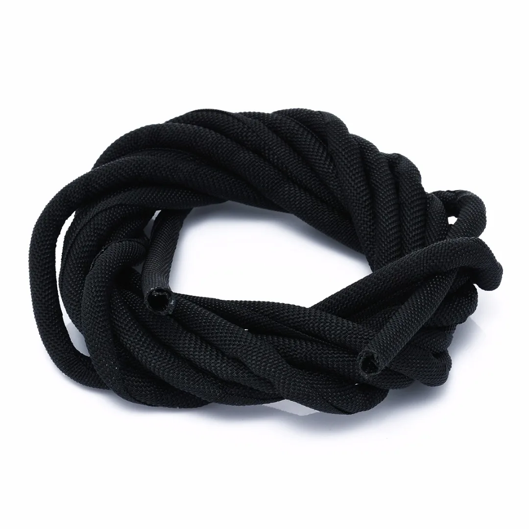 Buy 300cmX5mm Nylon Braided Cable Sleeve Black Wrap