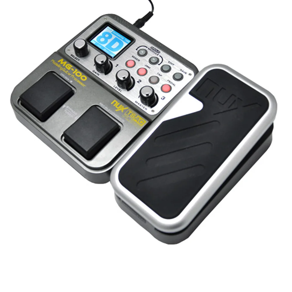 

High Quality NUX MG-100 Modeling Guitar Processor Guitar Effect Pedal Drum Tuner Recorder 58 Effect 72 Preset Multi-function