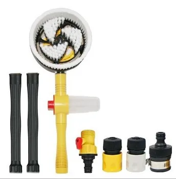

1 Set Of Automatic Car Wash Foam Brush Professional Spray Rotating Brush Portable Automatic Cleaning Tool Washing Switch Water