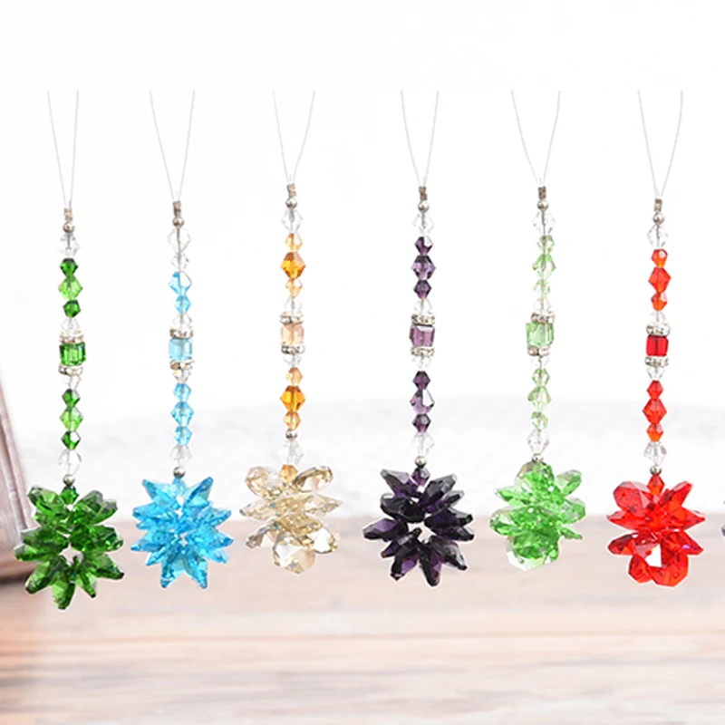 1 шт. Хрустальное Сверкающее зеркало Starburst Suncatcher подвесное заднего вида