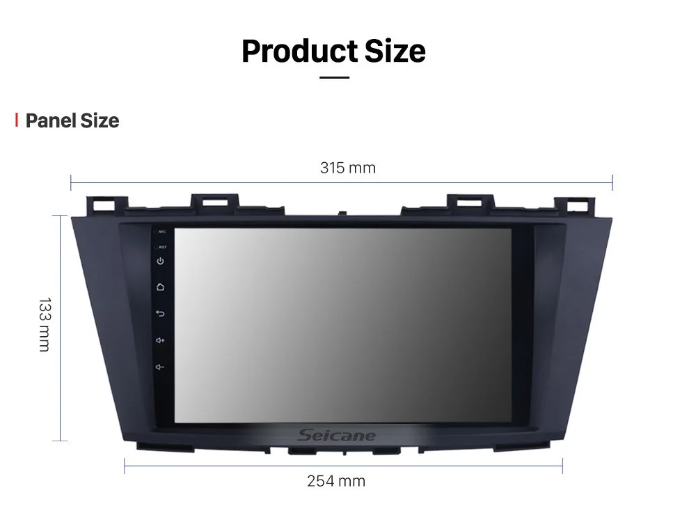Clearance Seicane Android 8.1 9" 2 Din Bluetooth Car Radio Stereo For Mazda 5 2009 2010 2011 2012 GPS Navi Multimedia Player Head Unit 18