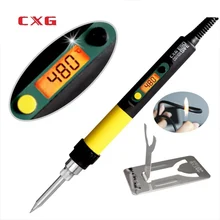 CXG DS110S Высокое качество цифровой электрический паяльник 110 Вт с Подсветка паяльник для подключения к C9 Serise Стинг советы
