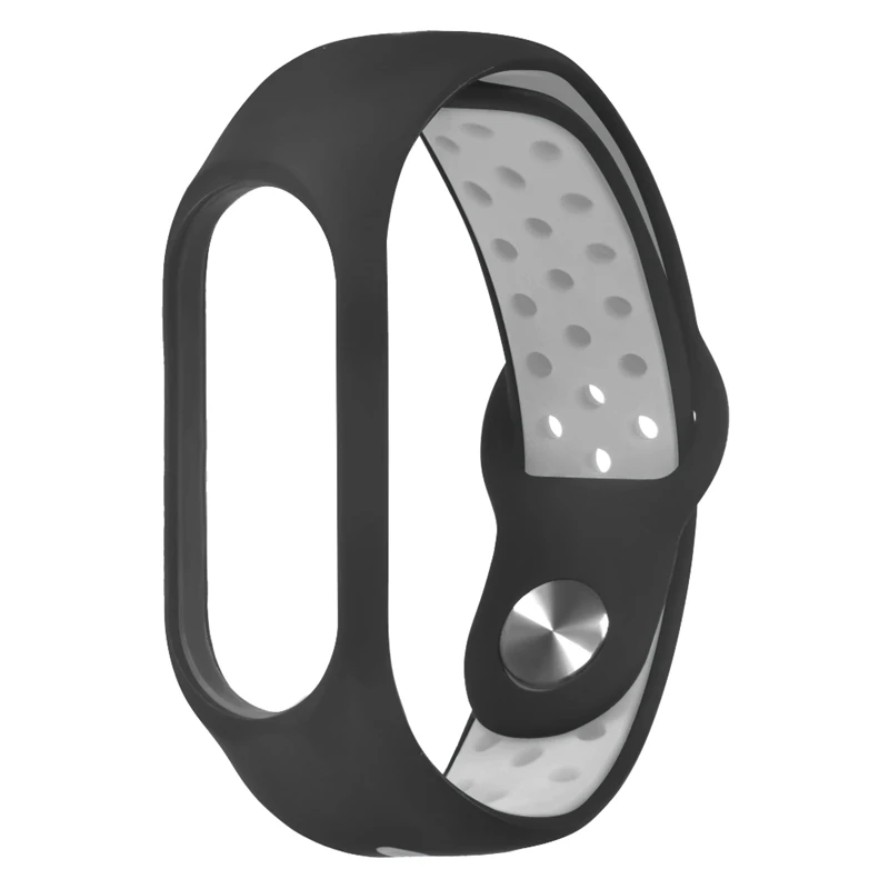 Double Color Mi Band 3 Strap For Xiaomi Mi Band 3 Miband 3 Sport Silicone Bracelet For Xiaomi Mi Band 4 Breathable Watch Band