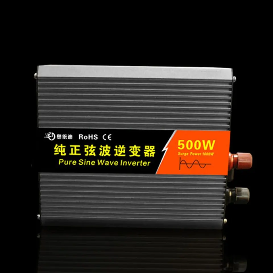 

Pure Sine Wave Inverter 300W Car Power Inverter DC12V To AC220V Aluminum Alloy USB Converter High Efficiency Transformer Hot