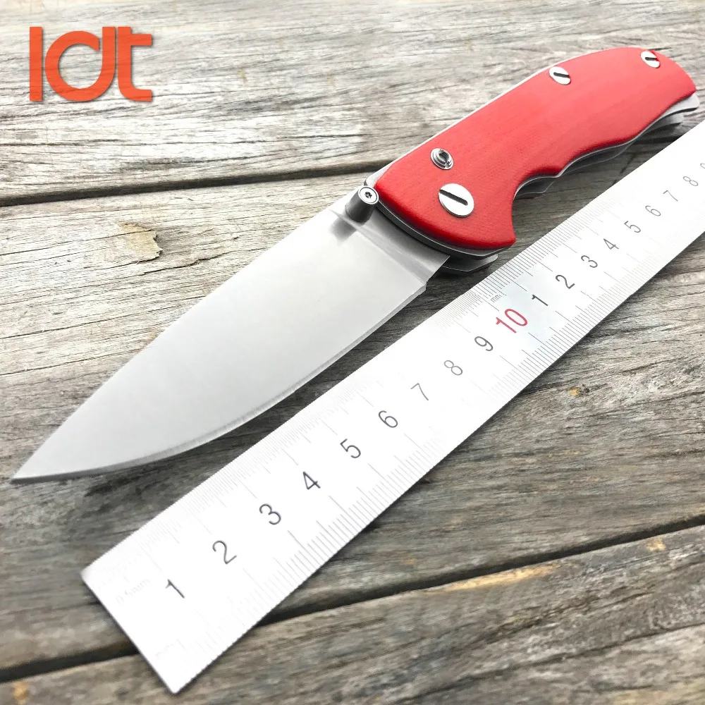 Складной нож LDT Bear Tabargan 95 D2 Blade G10 с ручкой, тактический нож для выживания, Походный нож, карманный нож для повседневного использования