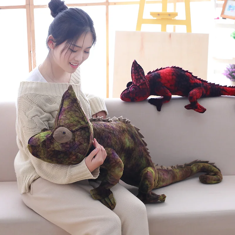 70 см имитация динозавр плюшевая игрушка Реалистичная чучела Хамелеон креативный Диван Подушка Мягкая кукла игрушки для детей подарок на день рождения