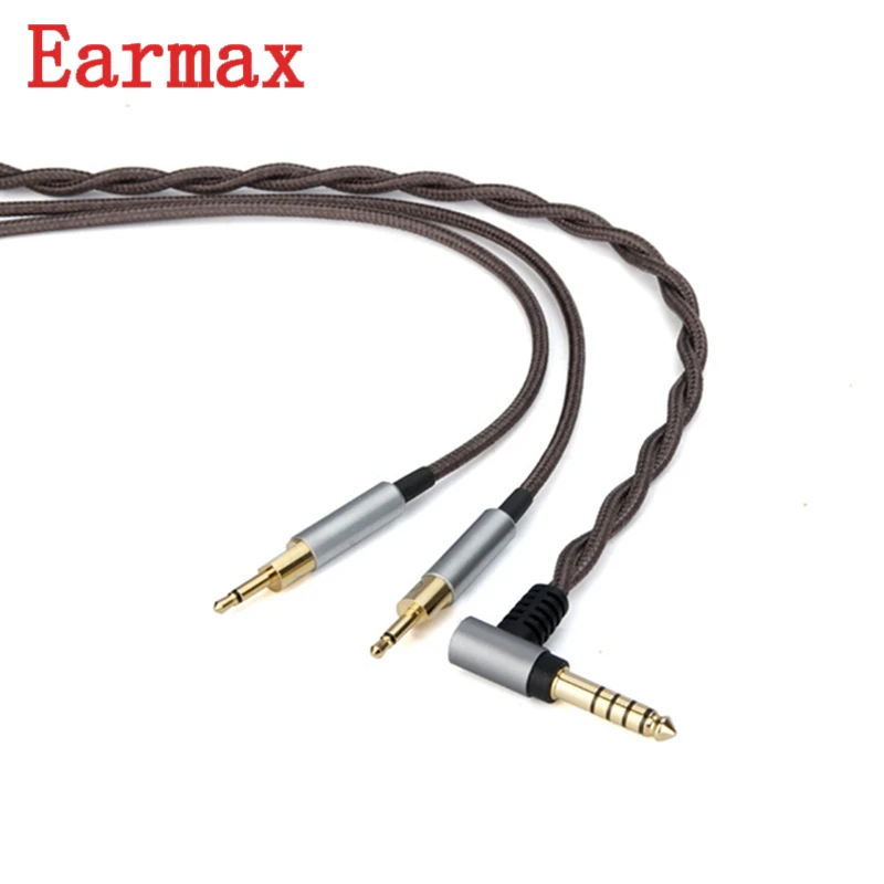 

Earmax 4.4mm HIFI Headphone Upgrade Cable Stereo Audio Aux Cable OCC Silver Plating Balanced Cable For Sennheiser HD700