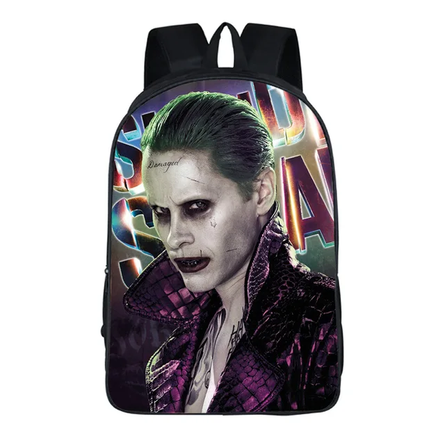 Imcneal Suicide Squad Harley Quinn Backpack for Teenagers Boys Girls School Bags Student Travel Bag Shoulder Backpacks Imcneal Suicide Squad Harley Quinn Backpack for Teenagers Boys Girls School Bags Student Travel Bag Shoulder Backpacks