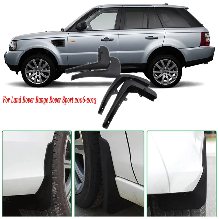 4pcs Premium Heavy Duty Molded Splash Mud Flaps Guards Fenders For Land