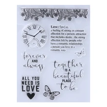 Transparent Clear Stamp DIY Silicone Seals Scrapbooking Card Scrapbooking/Card Making/Photo Album Decoration Supplies