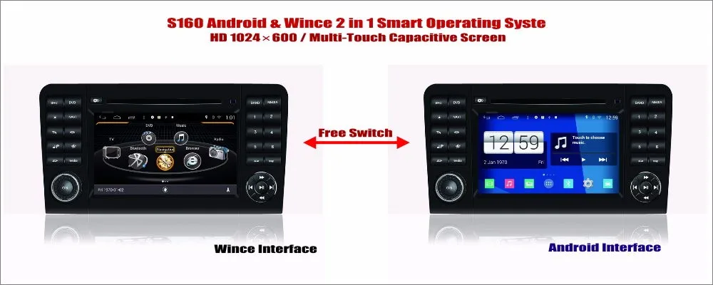Best YESSUN For Mercedes Benz GL Class X164 / ML Class W164 Car Android Multimedia Radio CD DVD Player GPS Map Navigation Audio Video 9