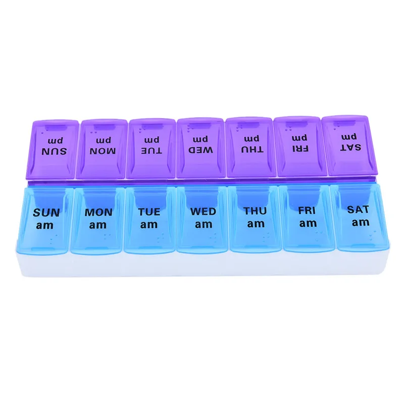 

Weekly 7 Days Tablet Pill Drug Box Holder Dispenser Health Care Medicine Storage Organizer Container Case