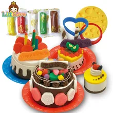 LittLove глина для лепки DIY 3D воздушные инструменты для сушки набор сплошной цвет кухонный пищевой Пластилин Полимерная глина обучающие игрушки для детей