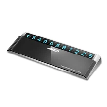 AIKESI металлическая автомобильная парковочная номерная табличка, универсальная Скрытая Автомобильная Мобильная Временная Стопорная вывеска, интерьер(не пластик