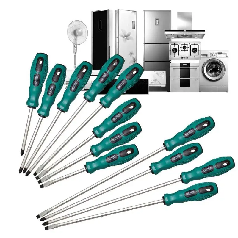

12pcs/set Multi-use Screwdriver Set Phillips Slotted Hand Security Insulated Electrician Screwdrivers Maintenance Repairing Tool
