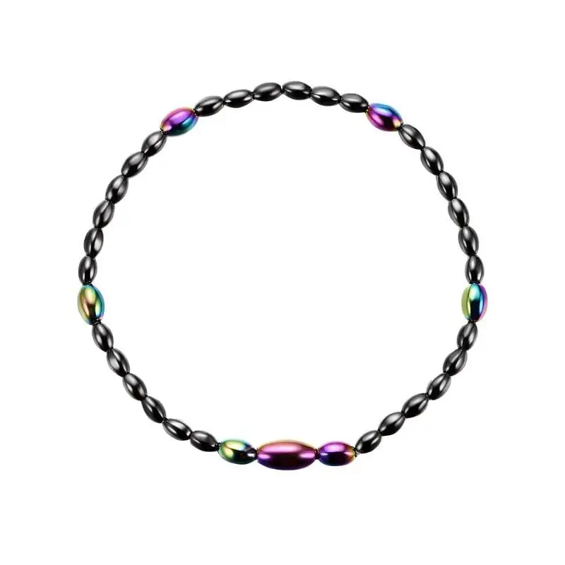 Weight Loss Magnet Anklet Colorful Stone Magnetic Therapy Bracelet Anklet Weight Loss Product Slimming Health Care Beads Jewelry