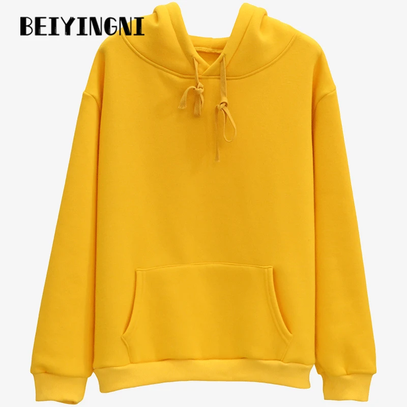 thick yellow hoodie