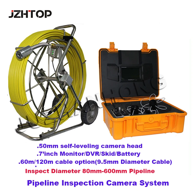 Diameter 23mm Pipe Drain Sewer Inspection Camera Head 12pcs Adjusting Led Lights Pipeline Plumbing Snake Camera