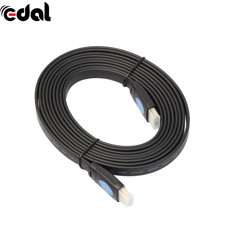 Новинка Черный цинковый сплав HDMI 2 0 4 K 30AWG HD 18 Гбит/с 3D Аудио возврат Ethernet плоская