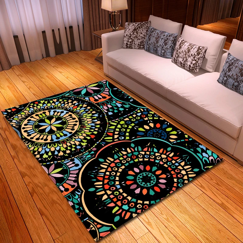 Скандинавские 3D богемные ковры, Мультяшные животные, спальня, детский игровой коврик, мягкая фланелевая пена с эффектом памяти, большой коврик для гостиной