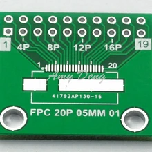 50 шт./лот FPC FFC адаптер пластина 20p поворот DIP 0,5 мм совместимый 18p 16p 14p 12p