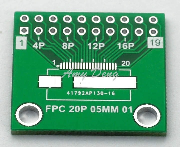 

50pcs/lot FPC FFC adapter plate 20p turn DIP 0.5mm compatible 18p 16p 14p 12p