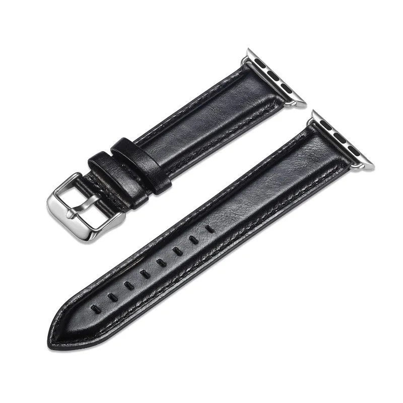 Ремешок из натуральной коровьей кожи для apple watch series 6 SE 5 4 3 2 1 38 мм 42 браслет с
