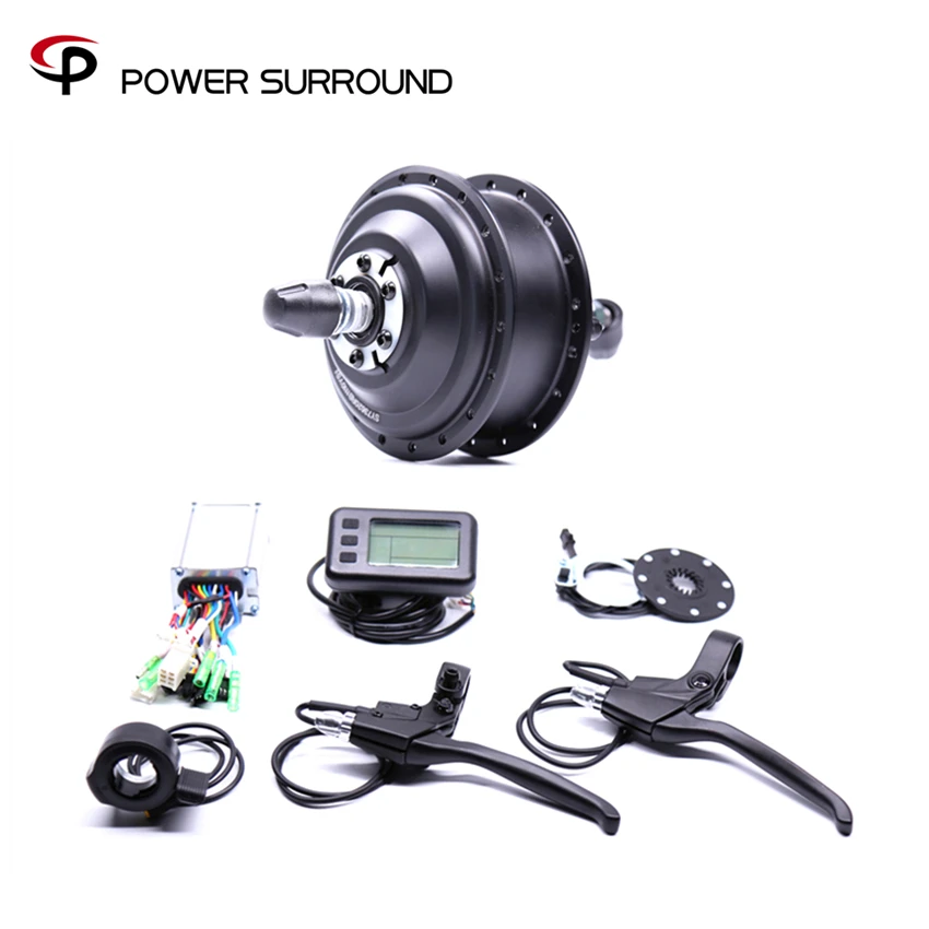 US $202.74 Bicicleta Eletrica Real Hot Sale Electric 36v350w Frontrear Bike Conversion Kit Brushless Hub Motors With Ebike System