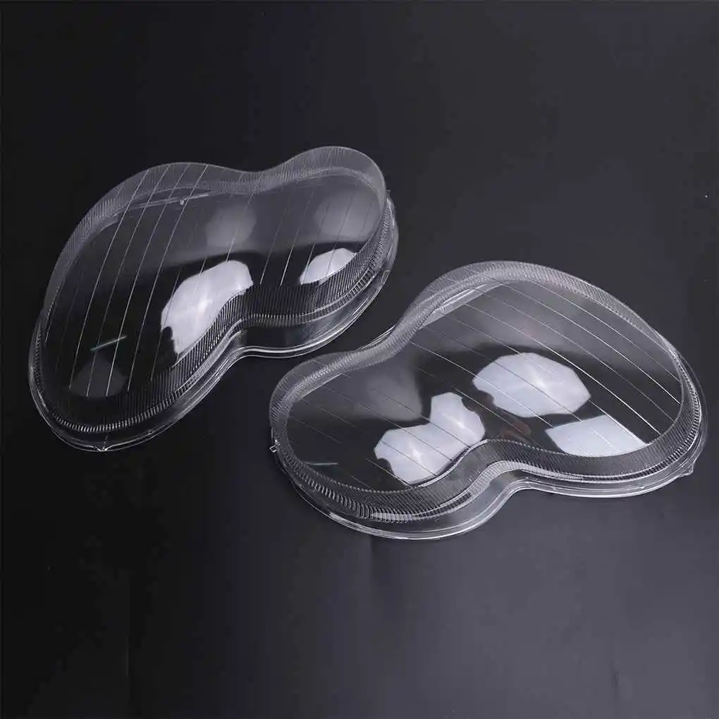 Guangcailun For Mercedes W203 C-Class 01-07 1pair Headlight Lampshade Right Left Lens Shell Cover Trim Accessories