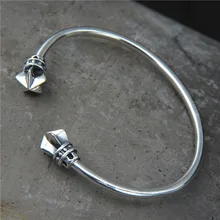 Модные украшения S925 стерлингового серебра Ретро тайское серебро звезда пятиконечная звезда Корона мужские и женские модели открытые браслет