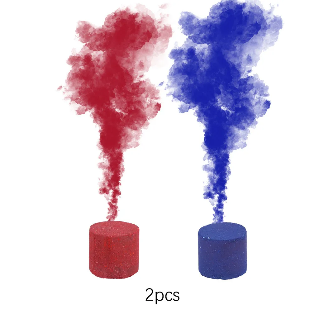 

2Pcs/set colorful Smoke Pills Party Props Combustion Smog Cake Effect Smoke Bomb Pills Portable Photography Prop smoke effect
