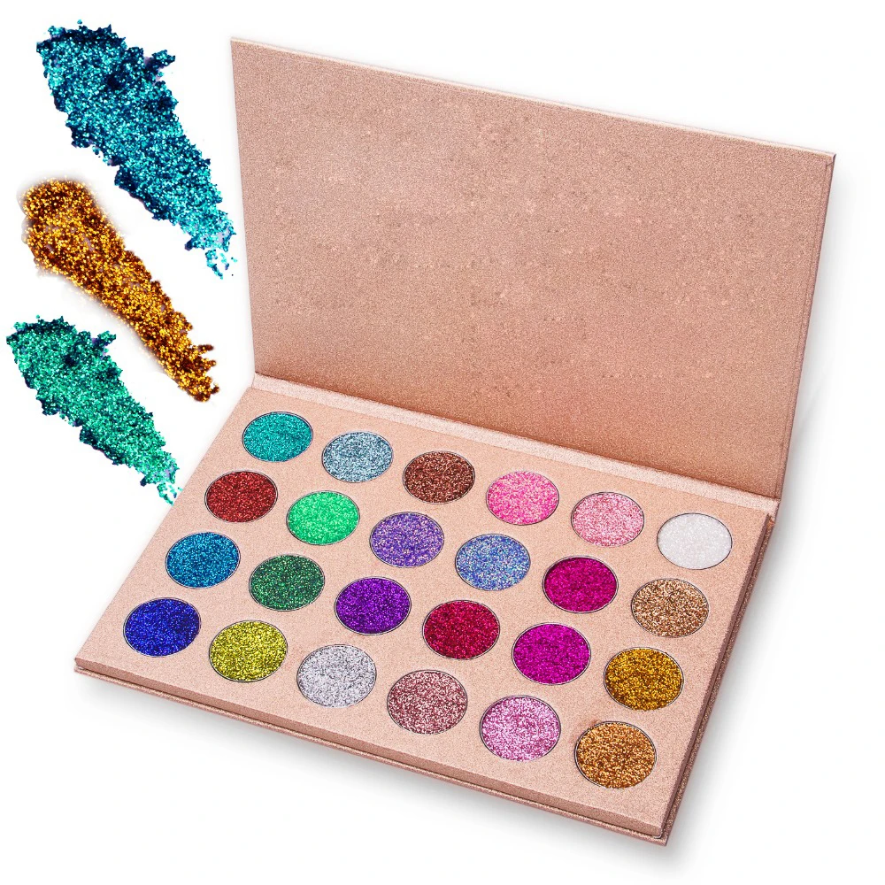 Glitter injections Pressed Glitters Single Eyeshadow Diamond Rainbow Make Up Cosmetic Pressed Glitters Eye shadow Magnet Palette