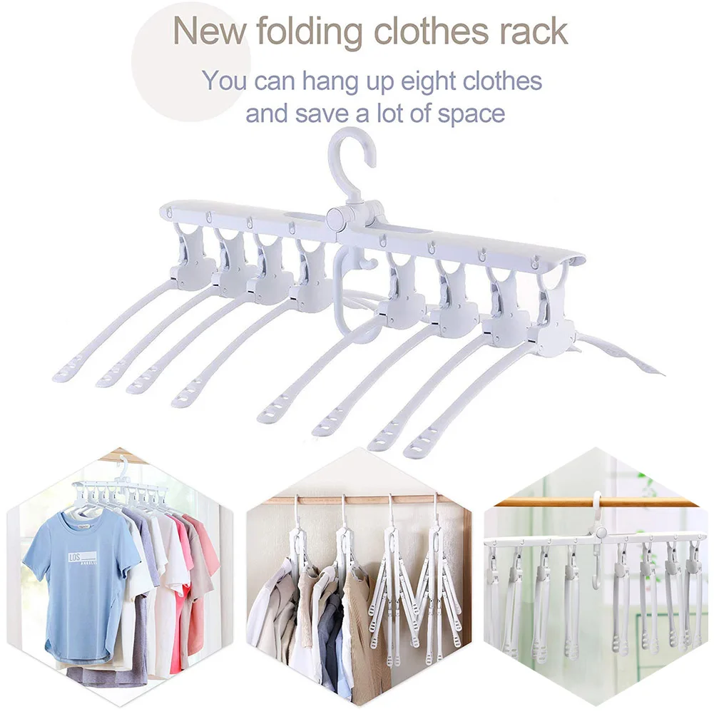 

Non-Slip Multifunction Magical Hanger Ultra Thin Space Saving 360 Degree Swivel Durable Hook Hogard NO23